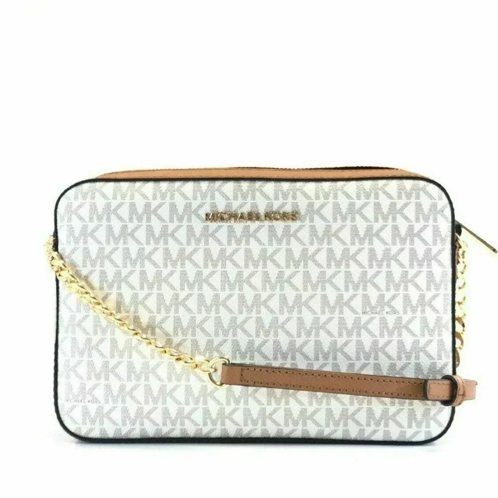 Michael Kors Jet Set Item Large EW Crossbody Vanilla